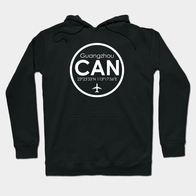 CAN, Guangzhou Baiyun International Airport Hoodie by Fly Buy Wear